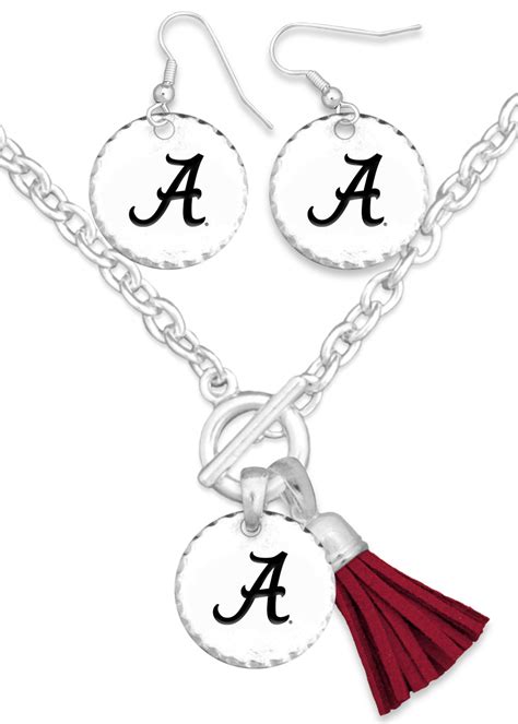 Alabama Crimson Tide Fringe Benefits Jewelry Set