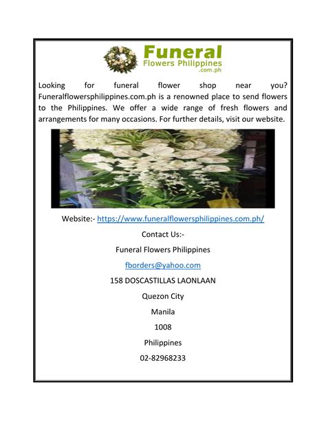 Send flowers to the philippines easily with flowerstore.ph. Mastery Ahri: Send Funeral Flowers To Philippines ...