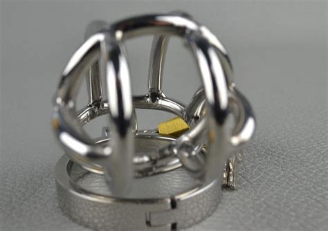 HOT Stainless Steel Mens Slave Prevent Masturbation Chastity Cage Gay