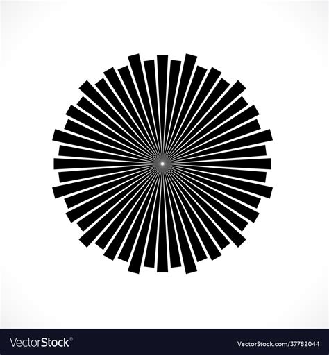 Rays Beams Element Sunburst Starburst Shape Vector Image