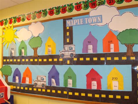 Bulletin Board For Construction Post Office And Transportation Kids