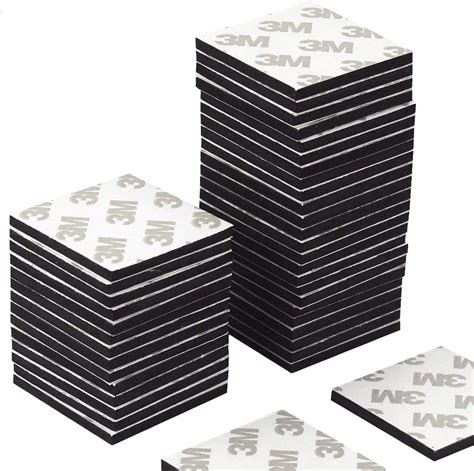 Jieddey Double Sided Sticky Pads50 Pcs Extra Strong Adhesive Foam Pads