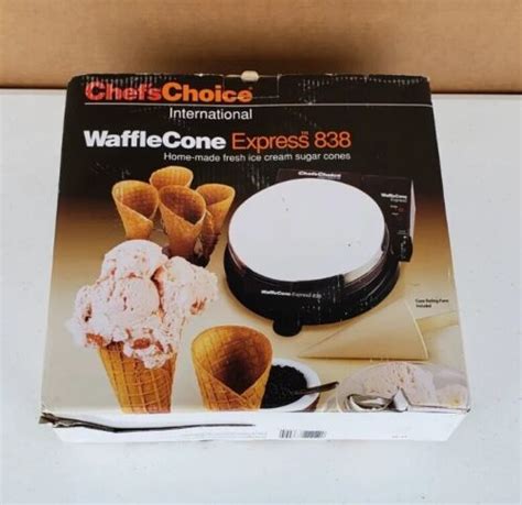 Chefs Choice Waffle Cone Maker Petite Cone Express 838 Cone Maker Ebay