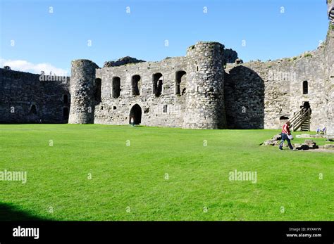 Inside Of Beaumaris Castle On Anglesey In North Wales Stock Photo Alamy