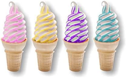 Flavor Burst Soft Serve Cone Menu Board Sticker Decals Series For Ice Cream Truck