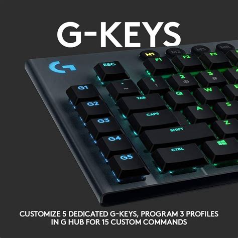 Logitech G913 Gl Clicky Wireless Rgb Gaming Keyboard