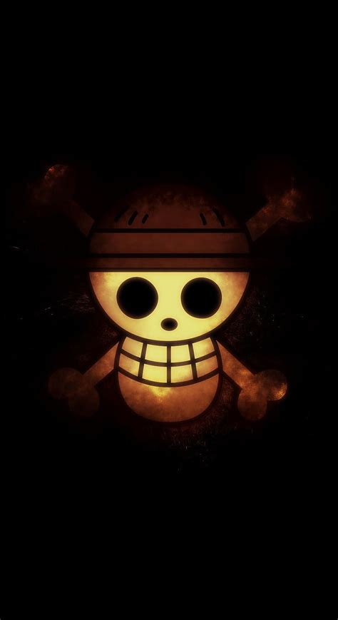 Strawhat Pirates Logo Digital Art Portrait Display Simple Background