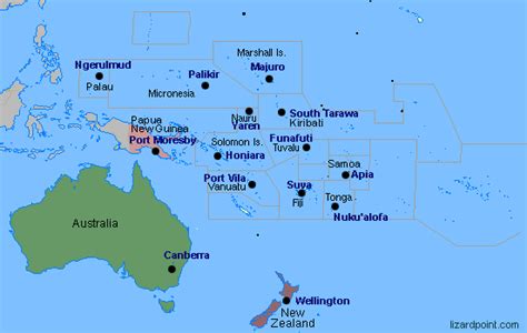 Map Of Australia And New Zealand Cities Maps Of The World