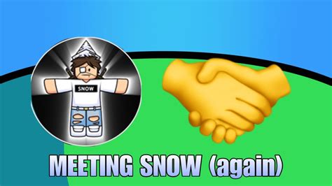 Meeting Snow Again Roblox Slap Battles Youtube