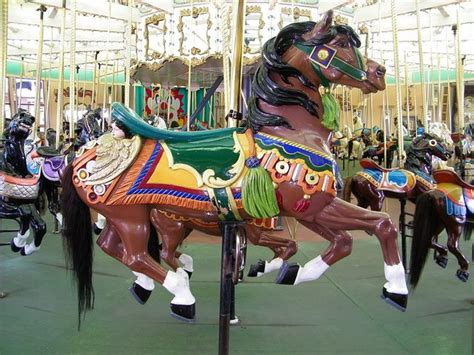 Looff Carousel Horse Santa Cruz Beach Boardwalk Amusement Park