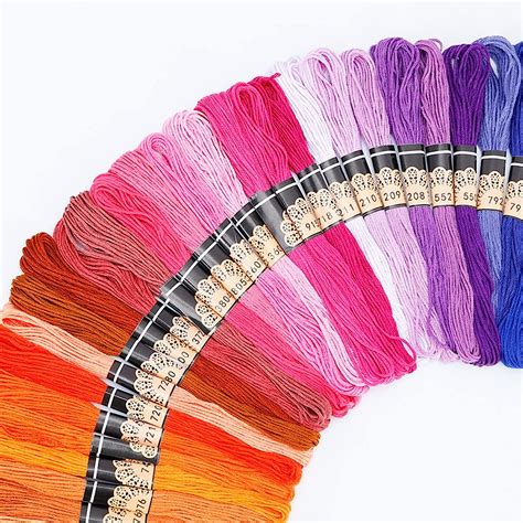 Buy Dimensean 300 Pcs Embroidery Threads Rainbow Embroidery Floss Cross