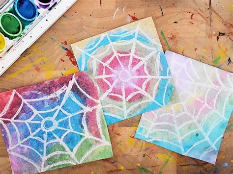 Watercolor Spider Web Craft Our Kid Things