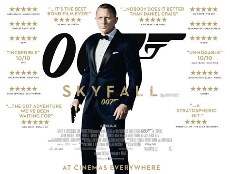 New Skyfall Movie Poster Featuring Daniel Craig James Bond Bourbonblog