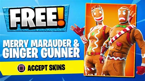 How To Get The Merry Marauder Skin In Fortnite Free Gingerbread Man