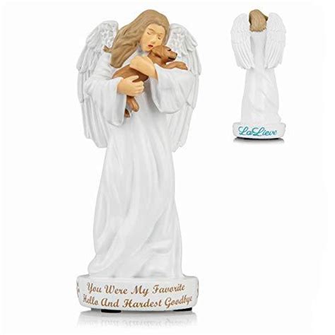 Lalieve Pet Dog Memorial Ts Angel Holding Dog Figurine With Pet