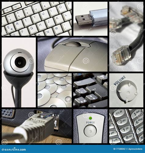Collage De La Tecnología Fotografía De Archivo Imagen 7738842