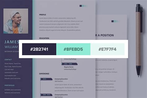 Su opinión sobre colo colo. 20 Stylish Resume Color Schemes | Design Shack
