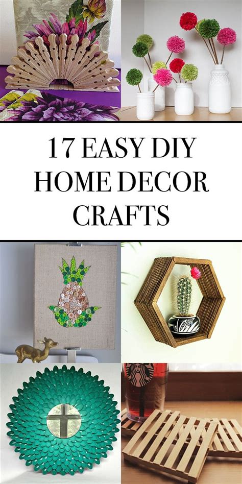 17 Easy Diy Home Decor Crafts In 2020 Decor Crafts Diy Home Decor