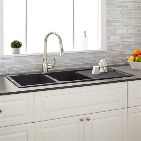 Drop In Kitchen Sink With Drainboard House Style Design Undermount