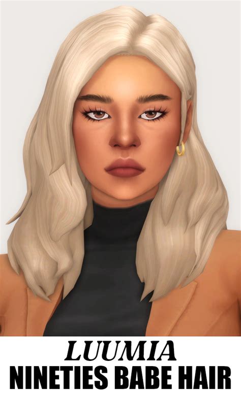Arethabee Nineties Babe Hair By Luumia And Emily Cc Finds