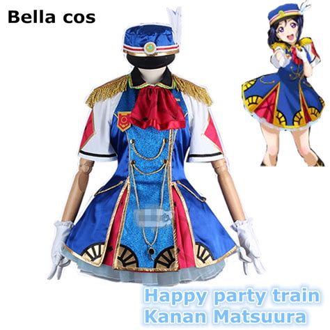 Custom Size Lovelive Sunshine Kanan Matsuura Happy Party Train Cosplay Costume Dress Halloween