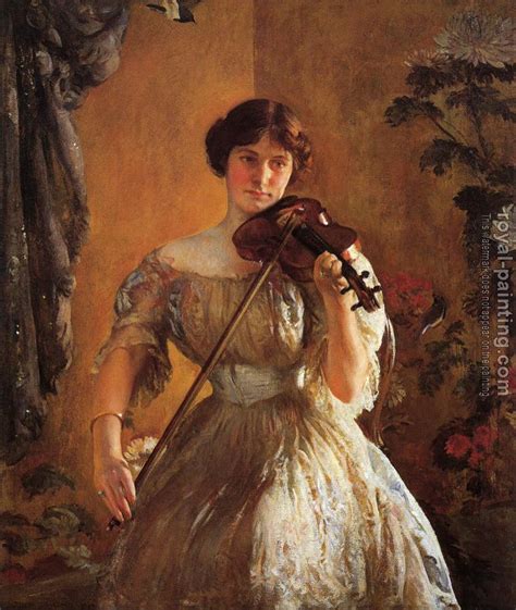 The Kreutzer Sonata Aka Violinist By Joseph R Decamp Oil Painting