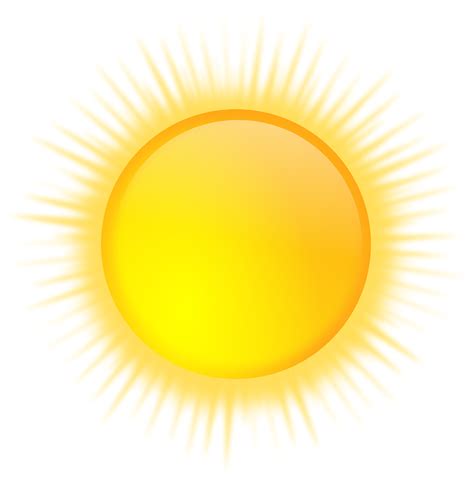 Sol Ensolarado Clima Brilho Do Gráfico Vetorial Grátis No Pixabay