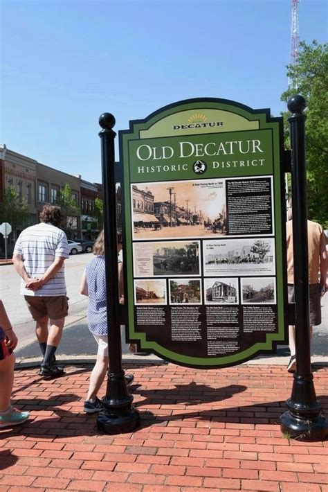 Old Decatur Historic District Old State Bank Historical Marker