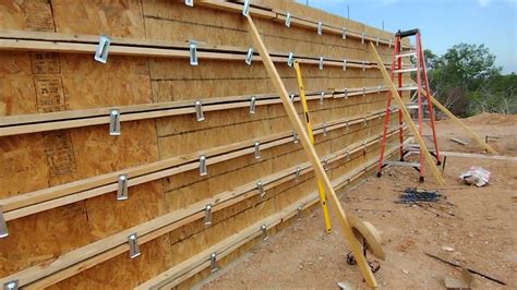 Concrete Wall Forming With Plywood Snap Ties And Wedges Part Youtube