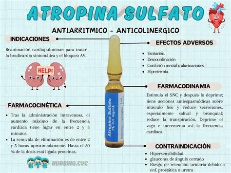 Atropina Sulfato Nursing Cvc Udocz