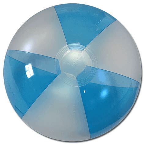 Beach Balls From Small To Giants 16 Translucent Blue And Opaque White