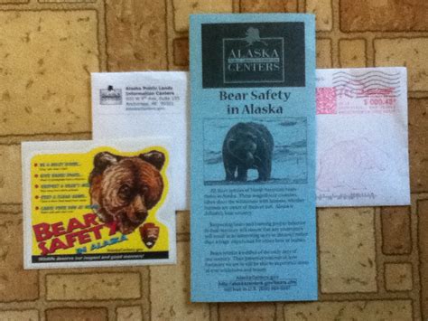 Bear Safety In Alaska Sticker And Safety Guide From Alaska Public Lands