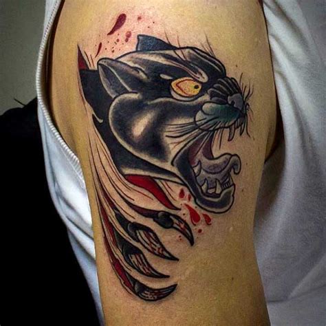 See more ideas about traditional tattoo, jaguar tattoo, tattoos. 70 Panther Tattoo Designs For Men - Cool Big Jungle Cats