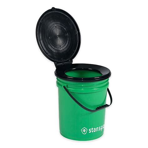 Stansport Toilet Bucket In Green Bed Bath Beyond Camping Kettle Camping Toilet Camping