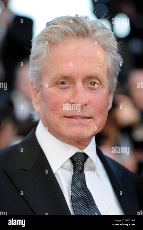 Michael Douglas Arrives For The Screening Of Wall Street Hi Res Stock