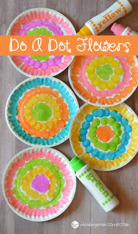 Do A Dot Flower Craft For Kids Preschool Spring Craft