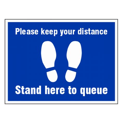 Please Keep Your Distance Temporary Floor Sticker Lasting Impressions