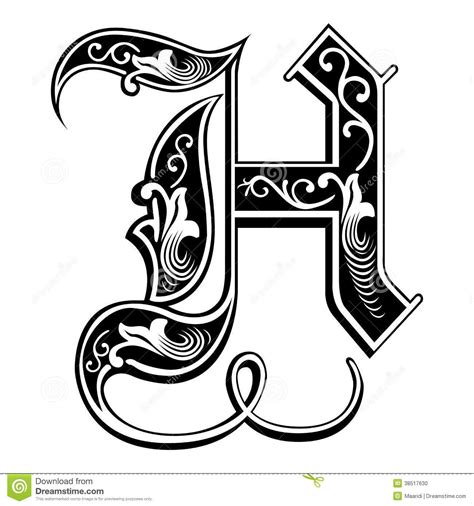 Fancy Letter H Designs Pixshark Images Fancy Letters Tattoo