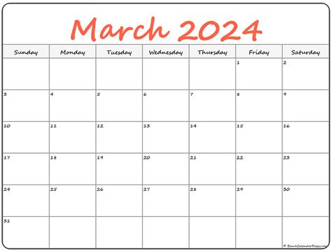 Fillable Calendar March 2023 Printable Word Searches