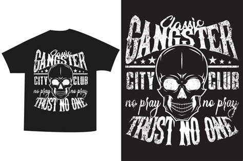 Premium Vector Gangster T Shirt Design