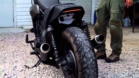 Tires are the only contact between the vehicle and the road. Custom 1988 Yamaha VMax Bare Bone Rides Stealth / Black ...