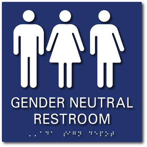 gender neutral bathroom signs with all gender symbols ada sign depot