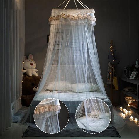 Other Bedding Princess Hanging Round Lace Canopy Bed Netting Comfy