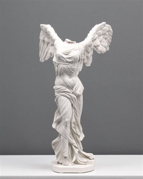 Greek Victory Goddess Angel Resin Statue Statuette Desktop Art Decor