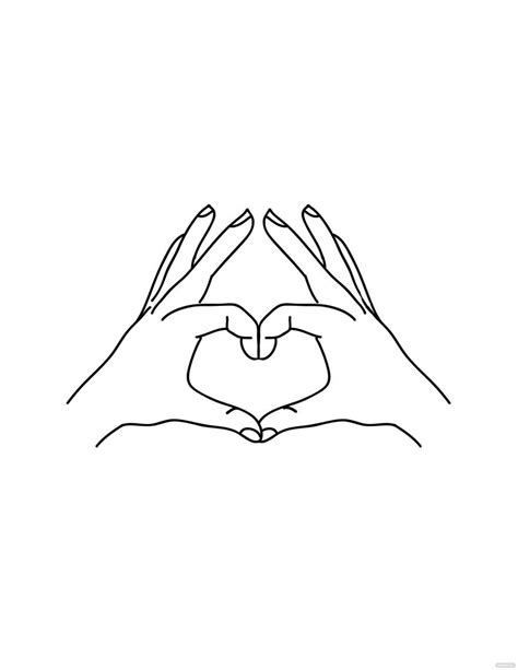 Anime Heart Hand Drawing In Illustrator Pdf  Eps Svg Png