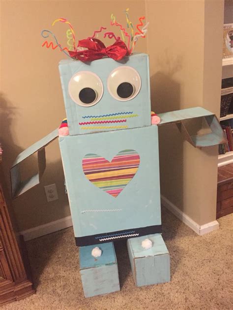 Robot Out Of Cardboard Boxes Who Knew About These Huge Googly Eyes