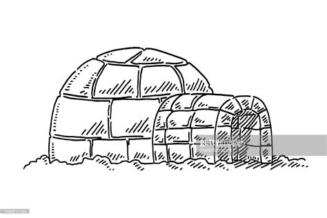 Igloo Symbol Drawing High Res Vector Graphic Getty Images