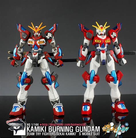 Gundam Guy Hgbf Kamiki Burning Gundam Customized Build Anime
