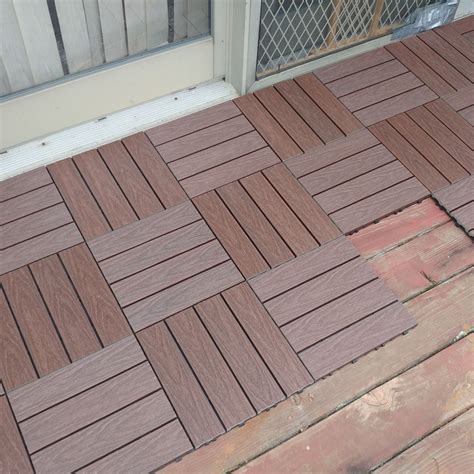 Newtechwood Deck Tiles In California Redwood Updated Photos And Description Outdoor Deck