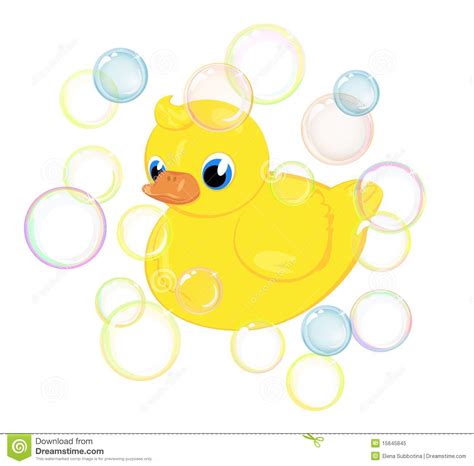 Bath Duckling Stock Vector Illustration Of Color Colorful 15645845